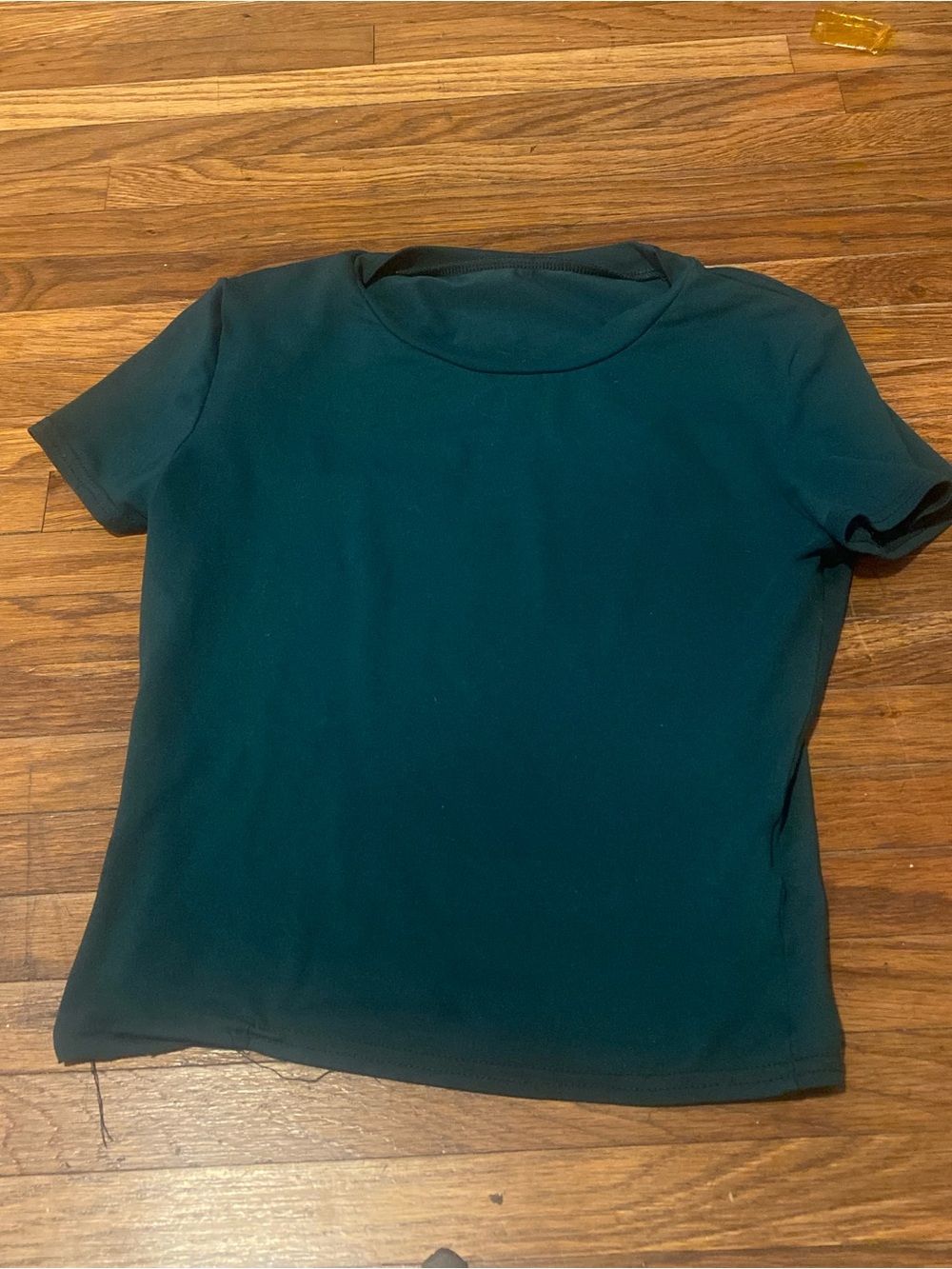 Classic Short-Sleeve Crewneck Top in Teal